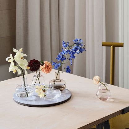 Kappa Vases Clear Mini Set of 3