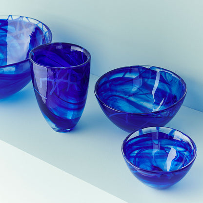 Contrast Vase Blue/Blue