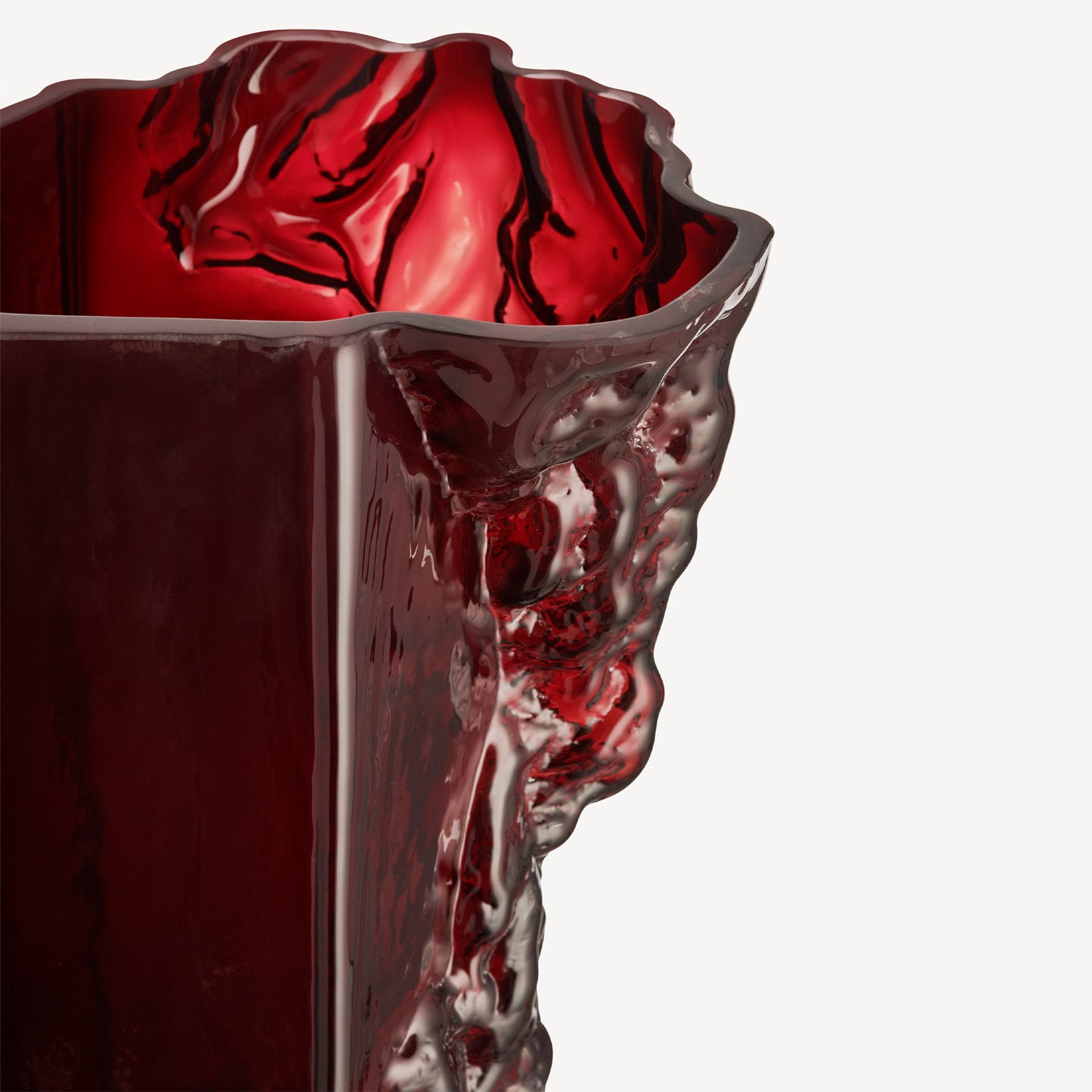 Rocky Baroque Vase Oxblood