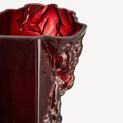 Rocky Baroque Vase Oxblood