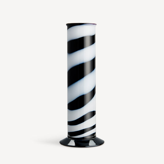 Lab Cylinder Vase Black/White