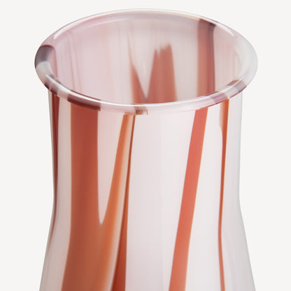 Lab Erlenmeyer Vase Red/White/Pink