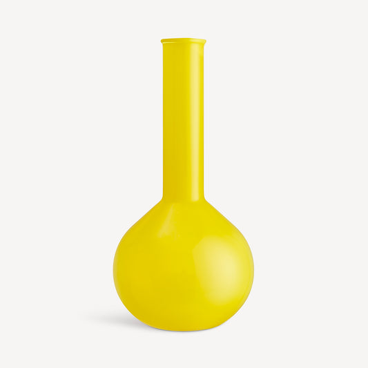 Lab Round Flask Vase Yellow
