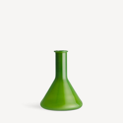 Lab Measuring Flask Vase Green