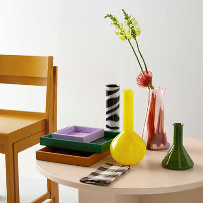Lab Measuring Flask Vase Green