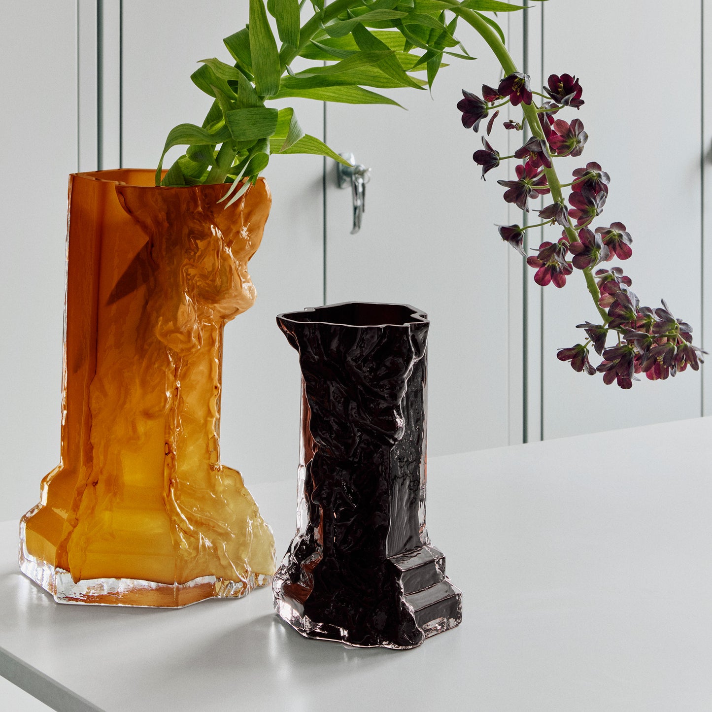 Rocky Baroque Vase Black Small
