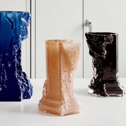 Rocky Baroque Vase Black Small