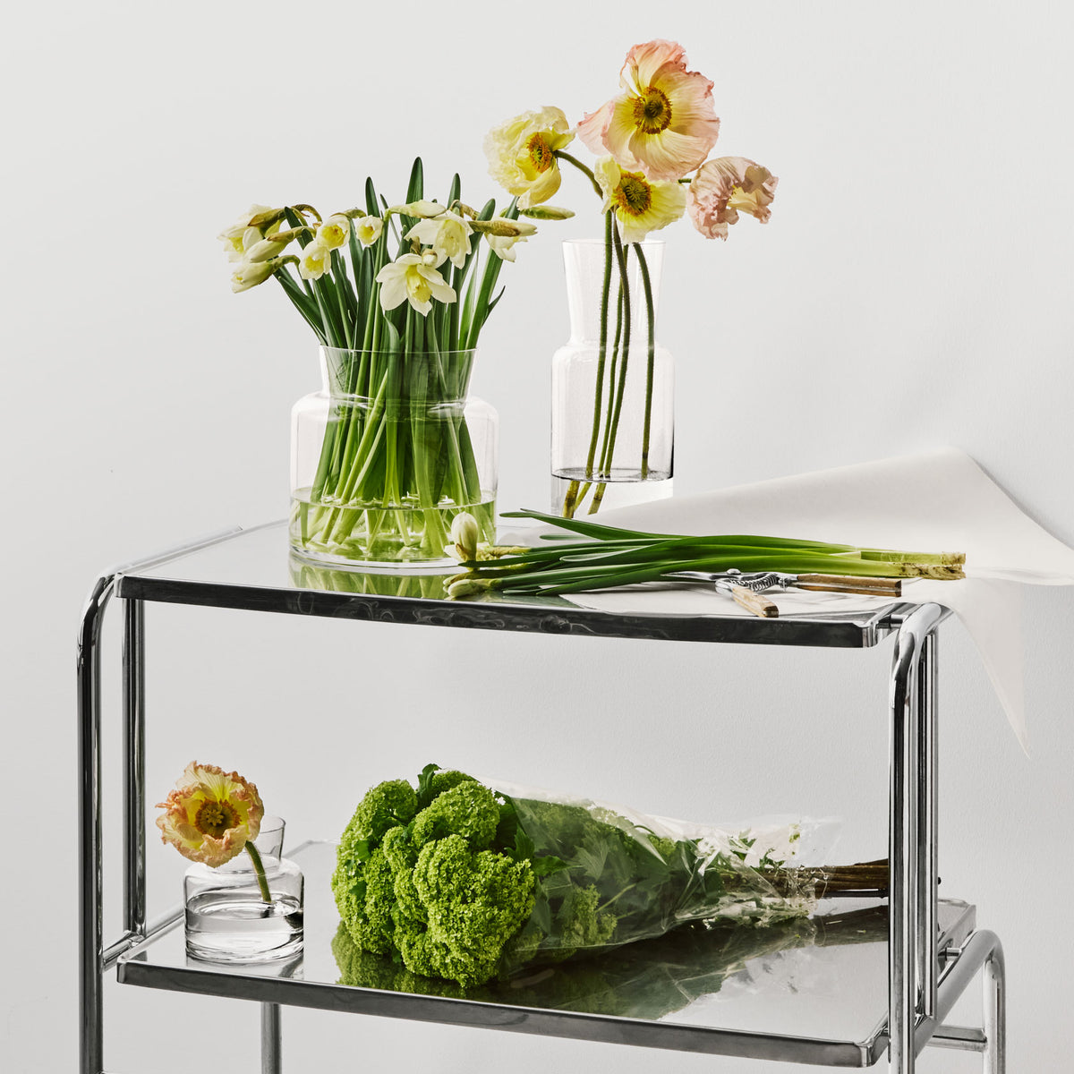 Meadow Vase Clear Tall