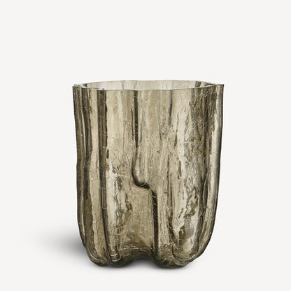 Crackle Vase Taupe Tall