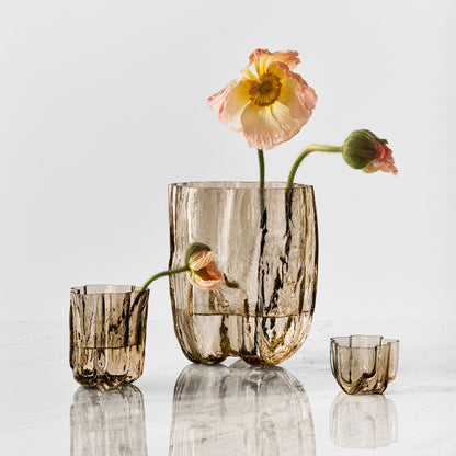 Crackle Vase Taupe Tall