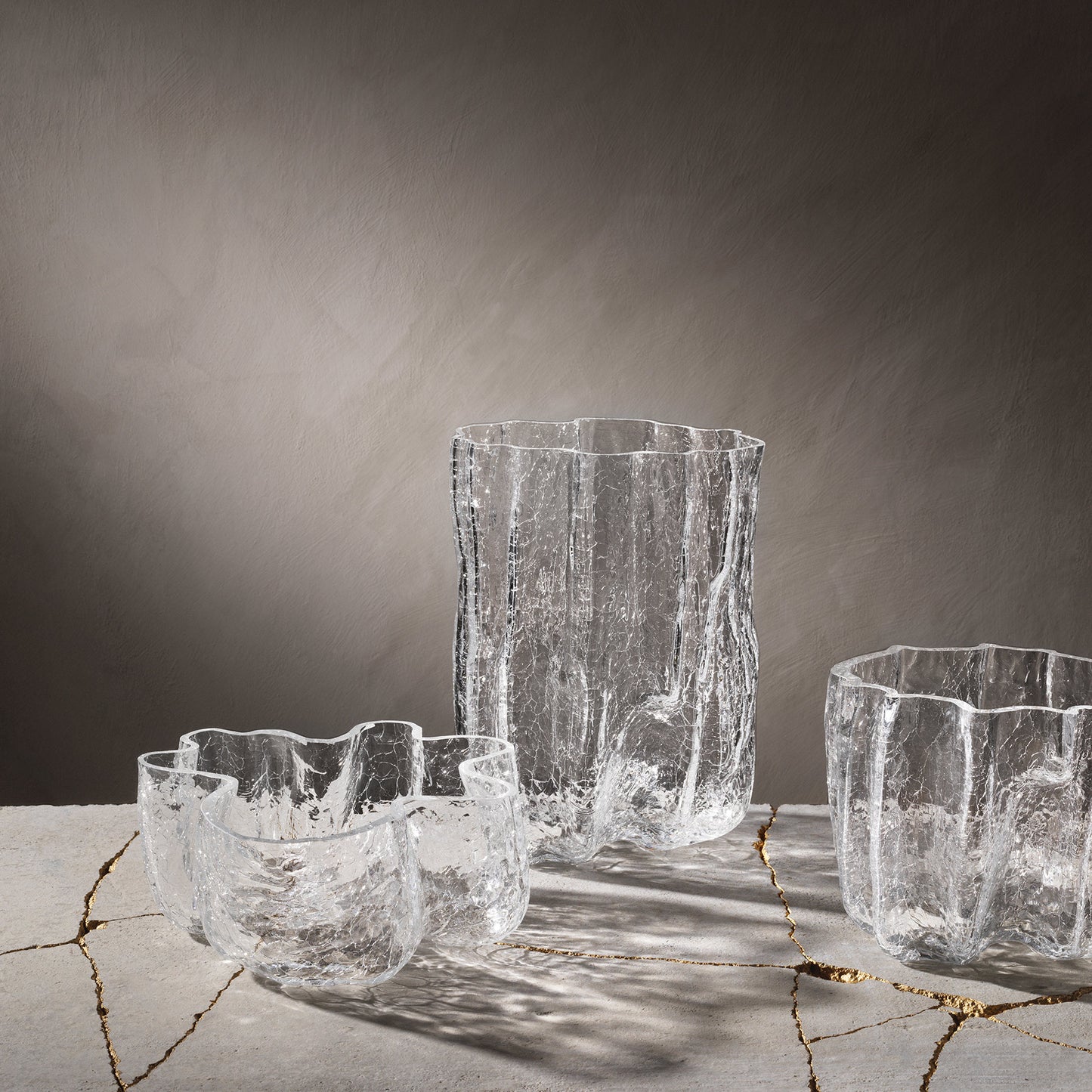 Crackle Clear Bowl