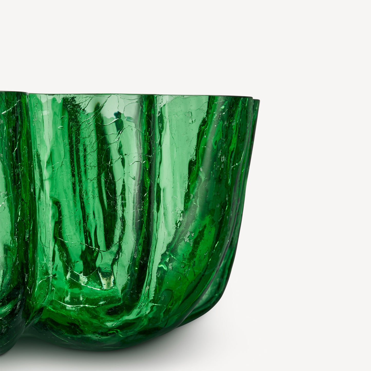 Crackle Green Bowl