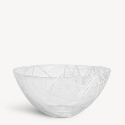 Contrast Bowl White/White Large