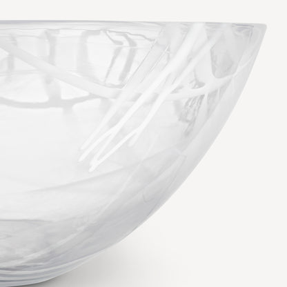 Contrast Bowl White/White Large