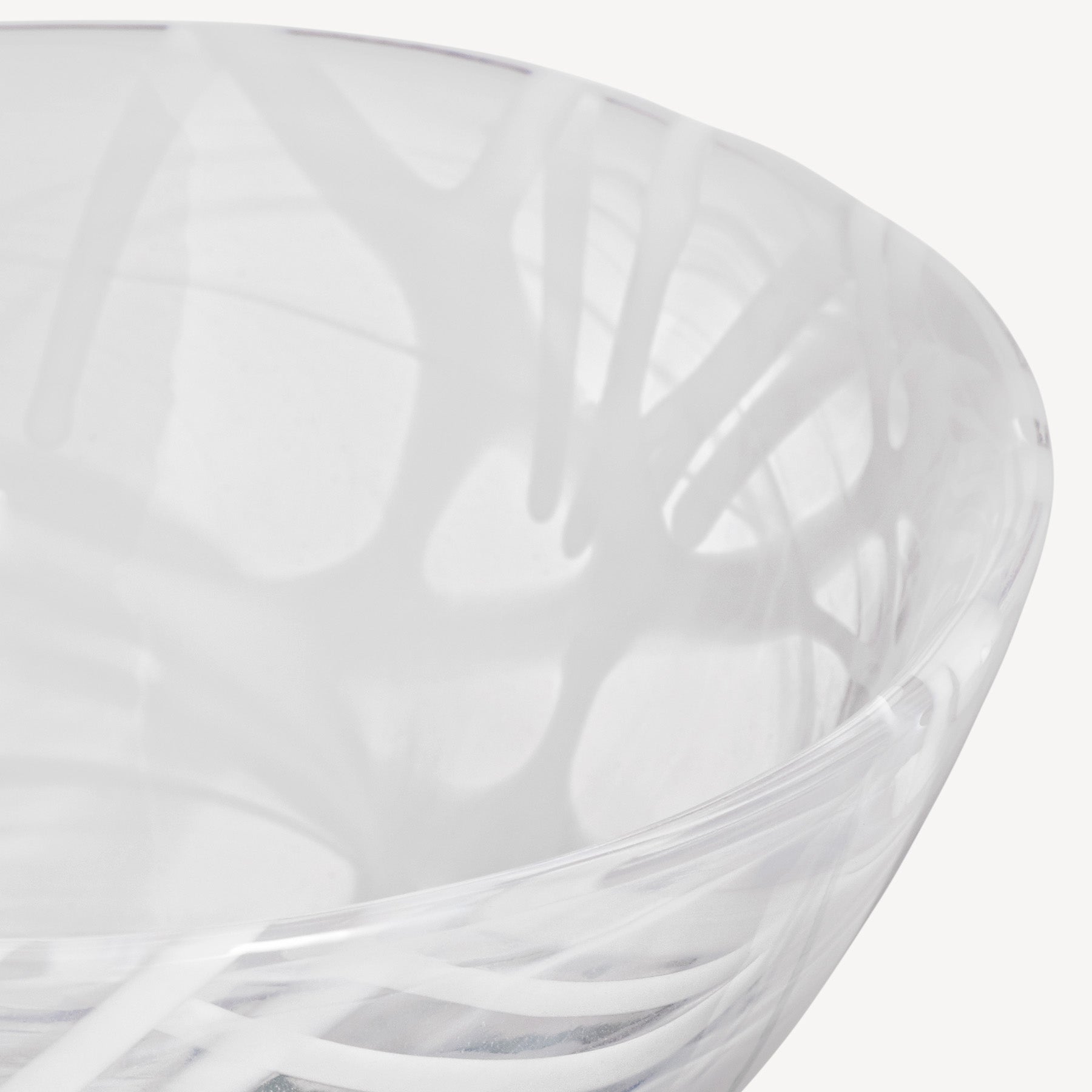 Contrast Bowl White/White Small