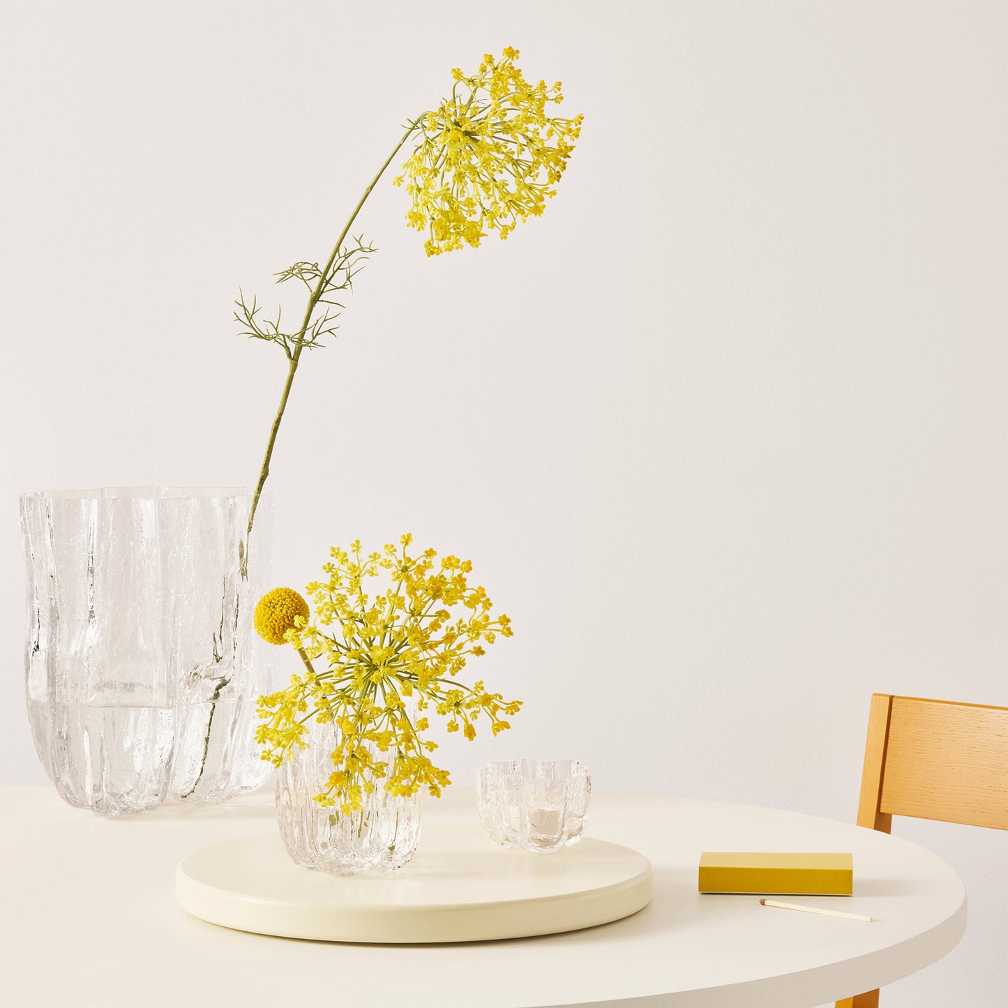 Crackle Vase Clear Small