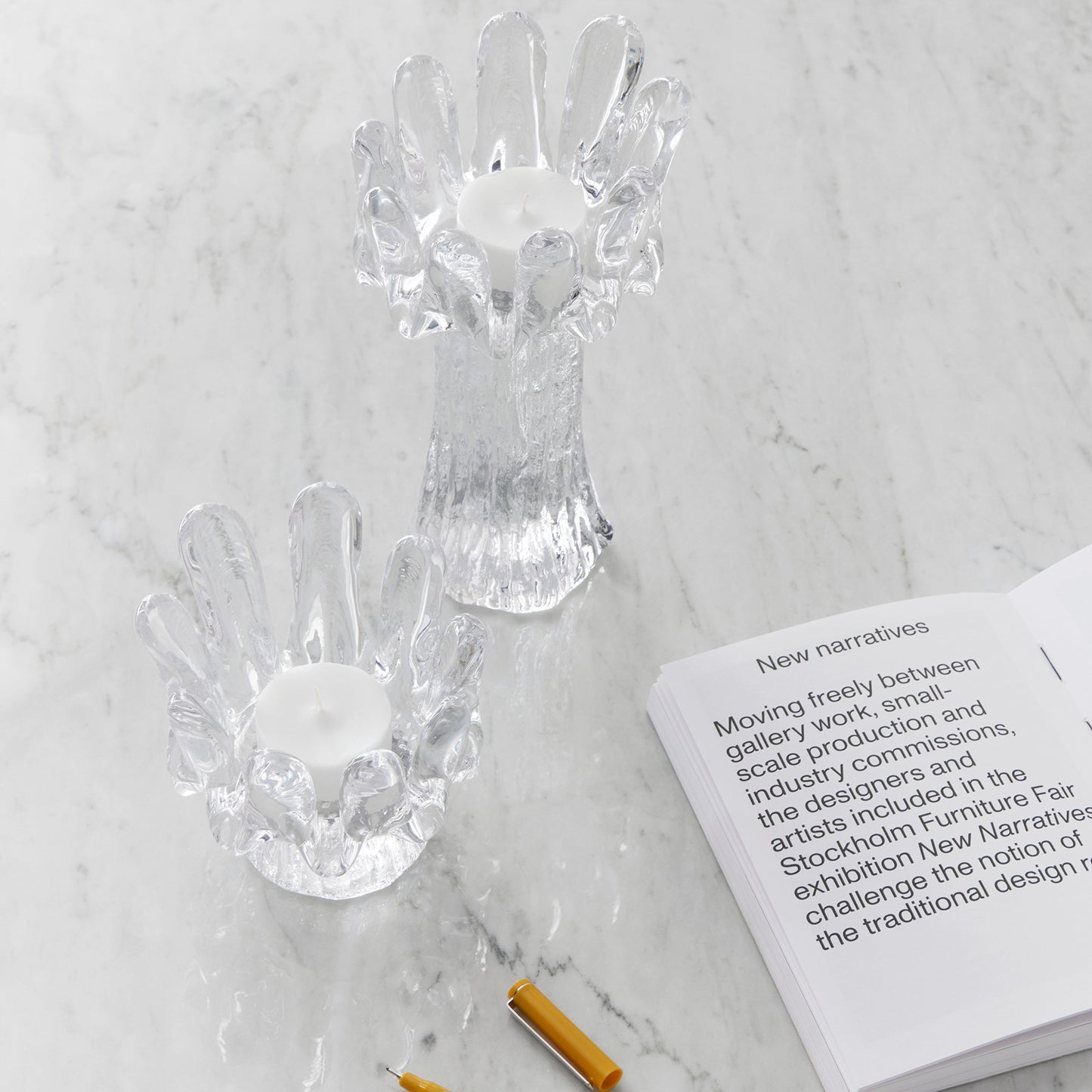 Sunflower Votive Clear Large