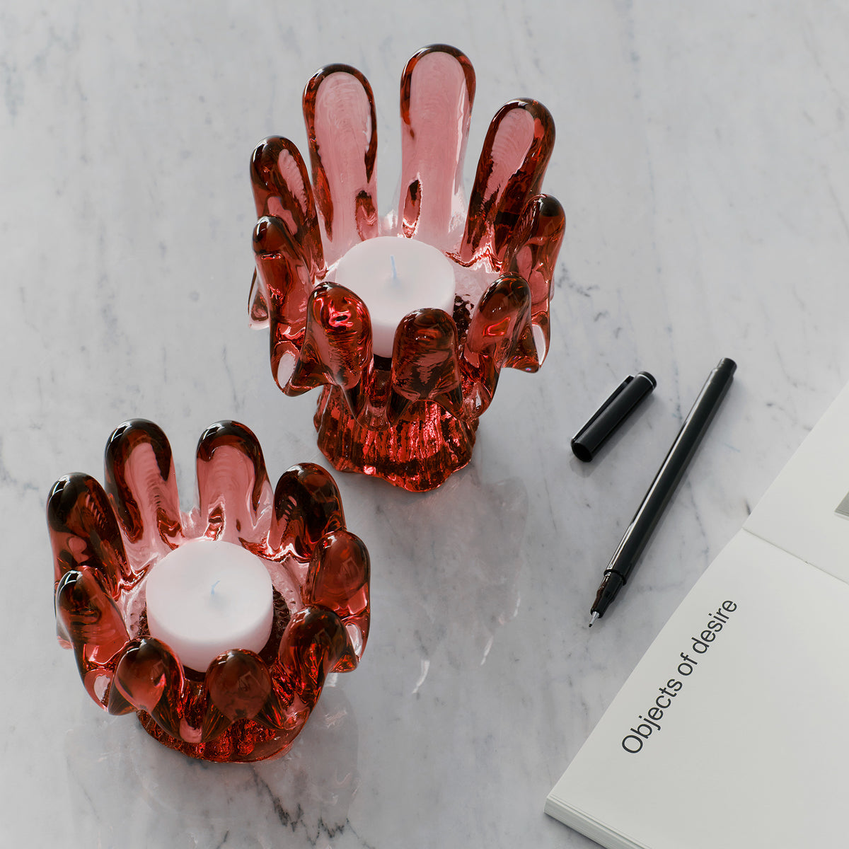 Sunflower Votive Red Small