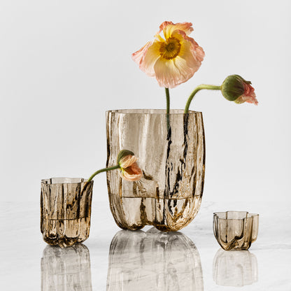 Crackle Bowl/Votive Taupe