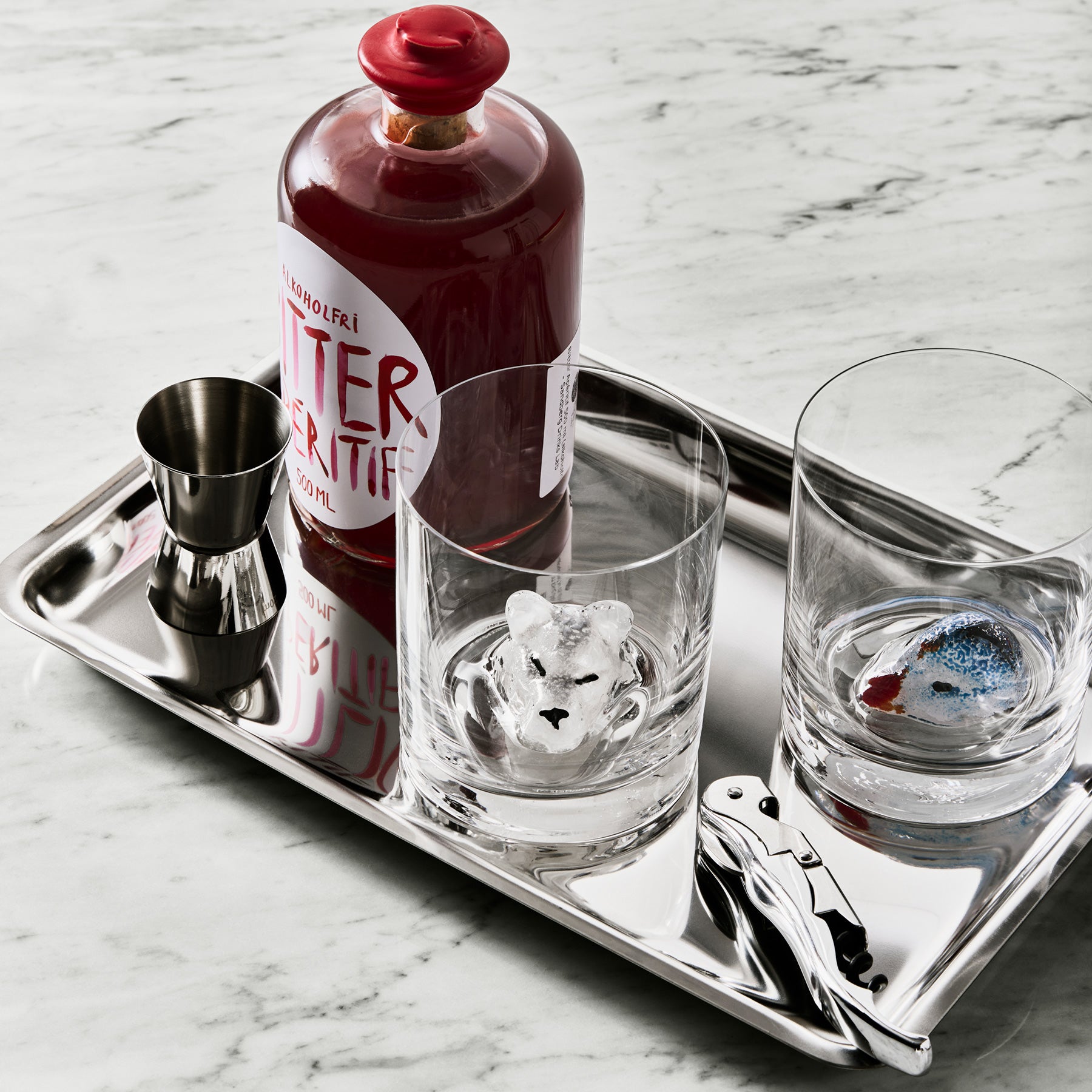 Kosta Boda New Friends Tumbler Bear Crystal Glass Art