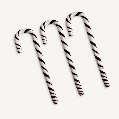 Polka Candy Cane Black/White