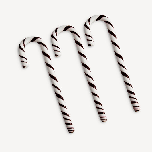 Polka Candy Cane Black/White