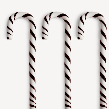 Polka Candy Cane Black/White