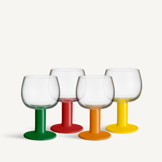 Fars Glas Mixed Color Set of 4