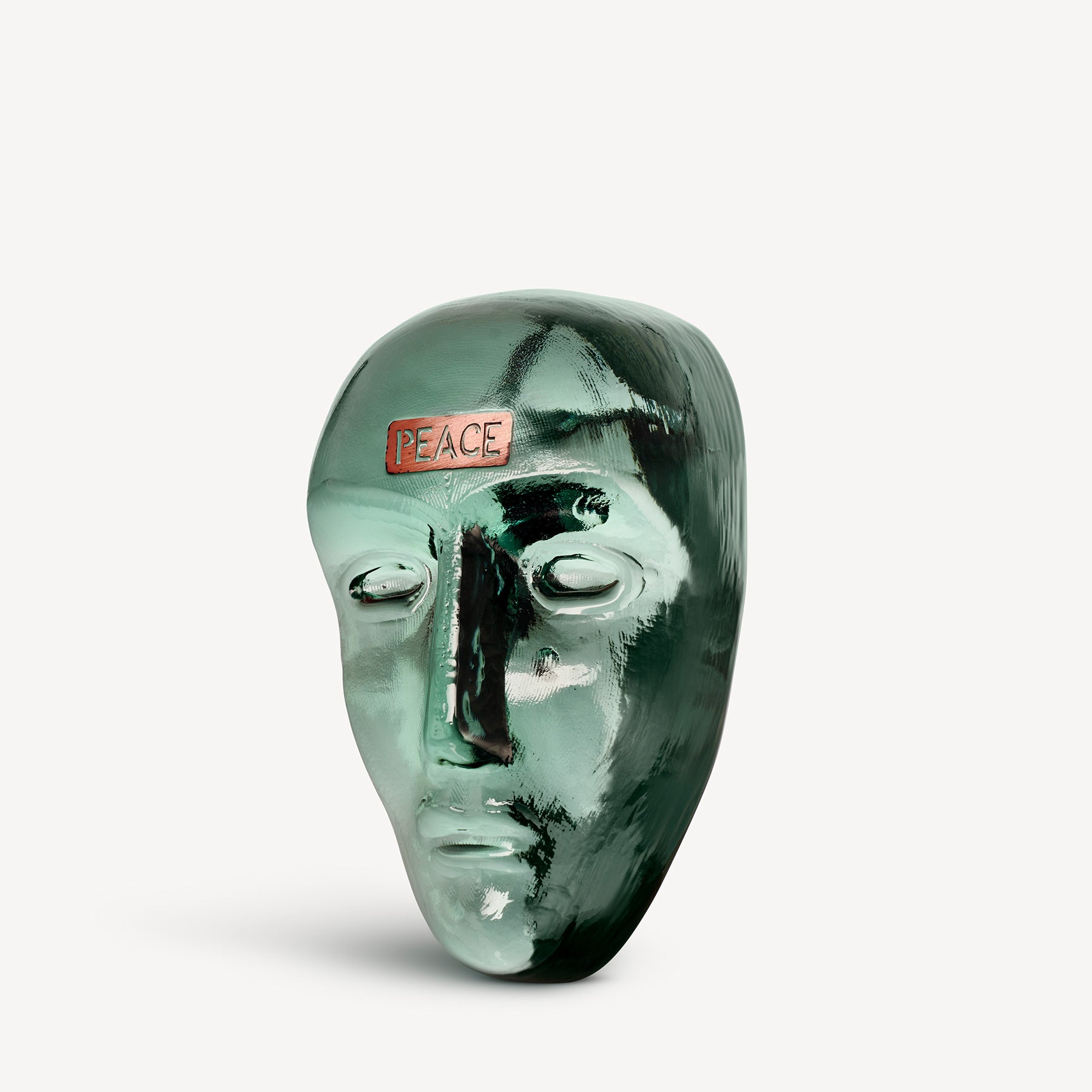 Kosta Boda Companion Love Circular Head Blue Green Crystal Glass