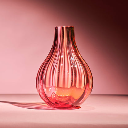 Iris Vase Pink/Amber