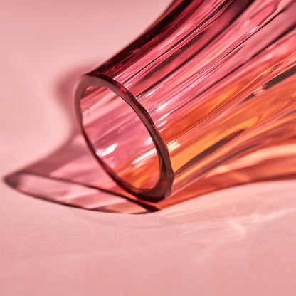 Iris Vase Pink/Amber