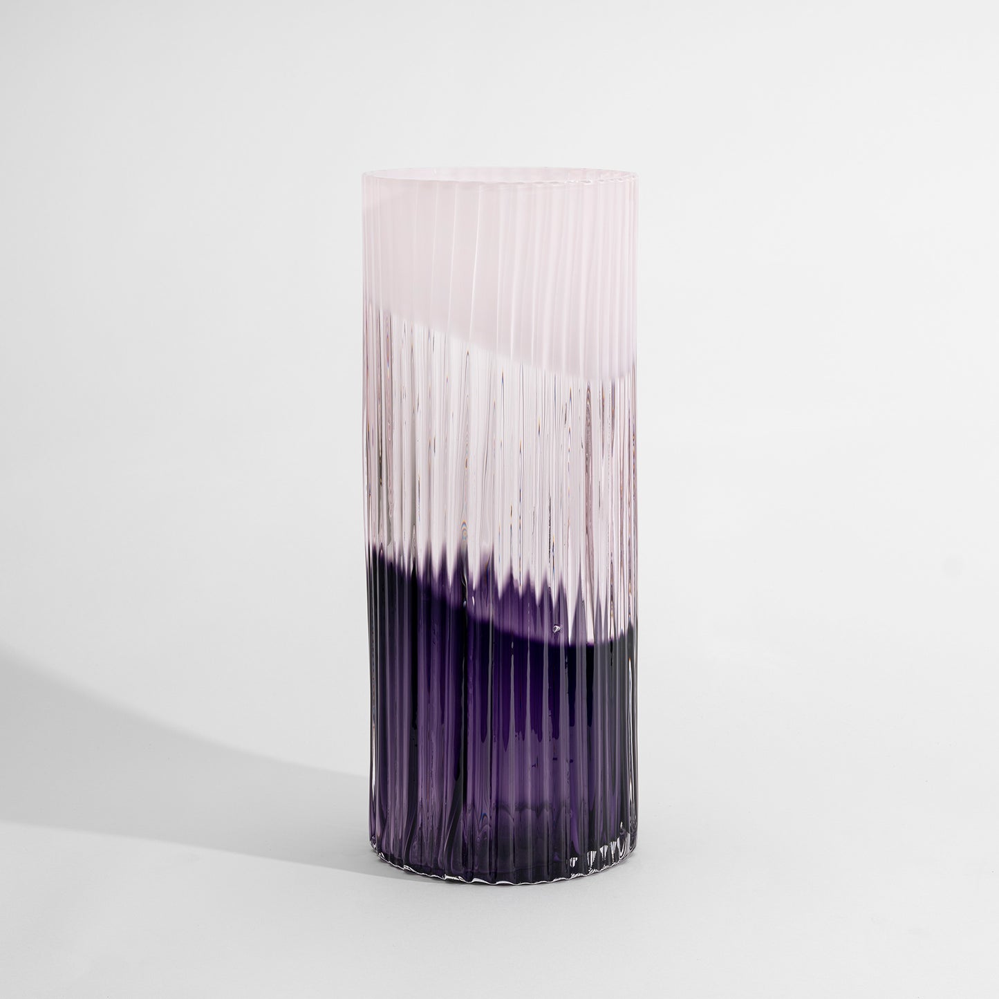 Plissé Vase Pink Aubergine ED-10