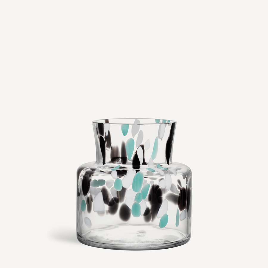 Gran Vase Green Black Small