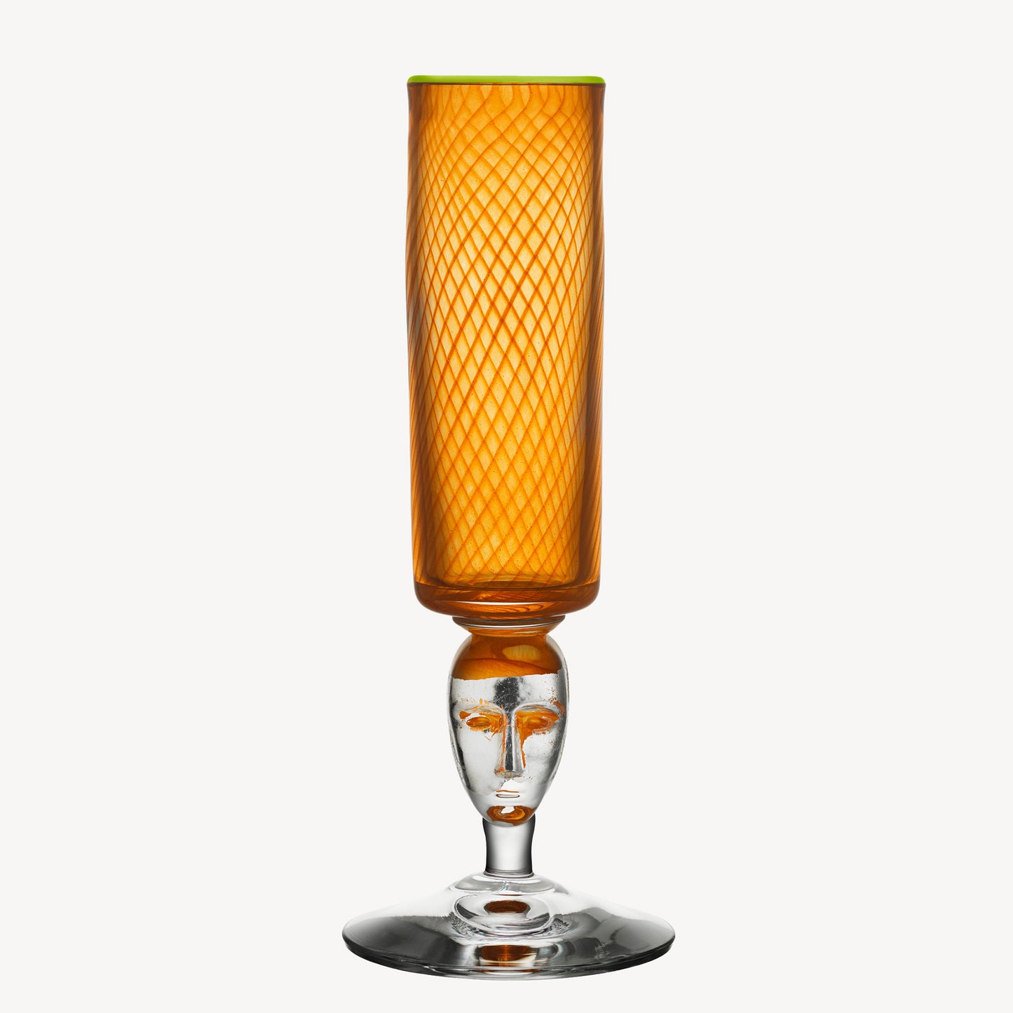 Red Rim Face Orange Love Cup