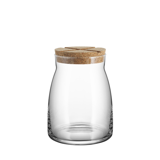Bruk Clear Jar Large with Cork Lid