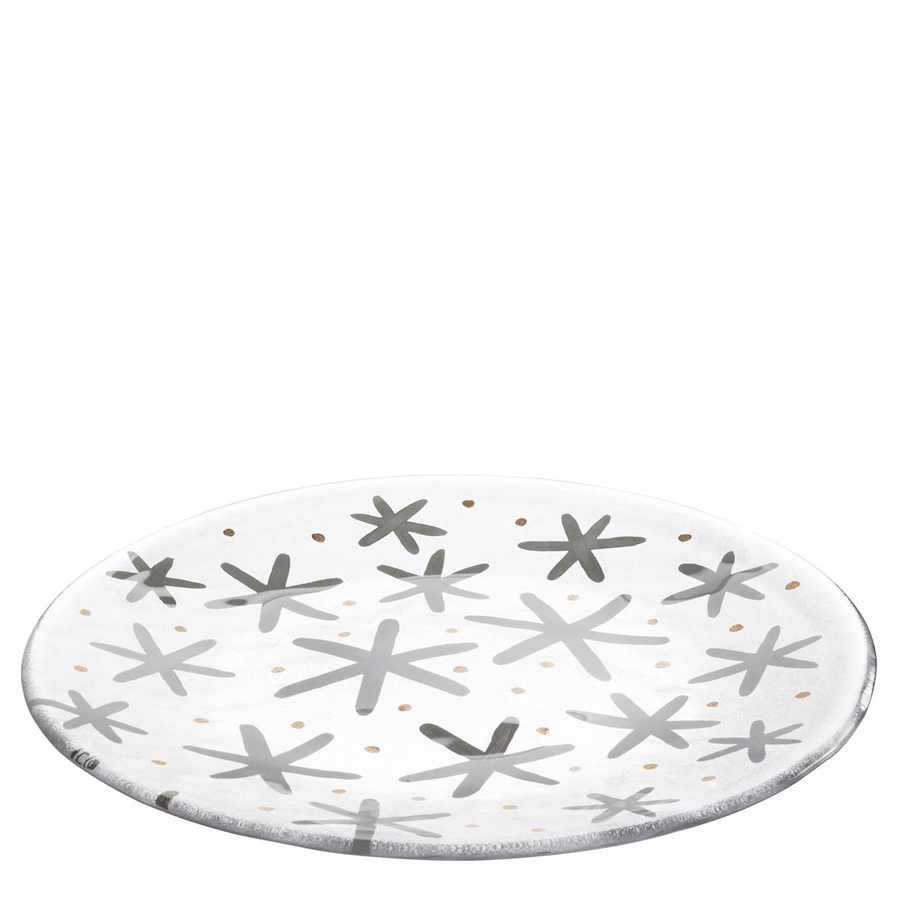 Glimmering Snowflake Platter