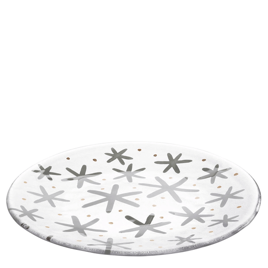 Glimmering Snowflake Platter